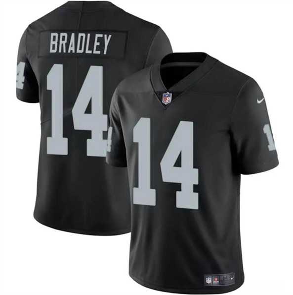 Men & Women & Youth Las Vegas Raiders #14 Carter Bradley Black 2024 Vapor Football Stitched Jersey->las vegas raiders->NFL Jersey